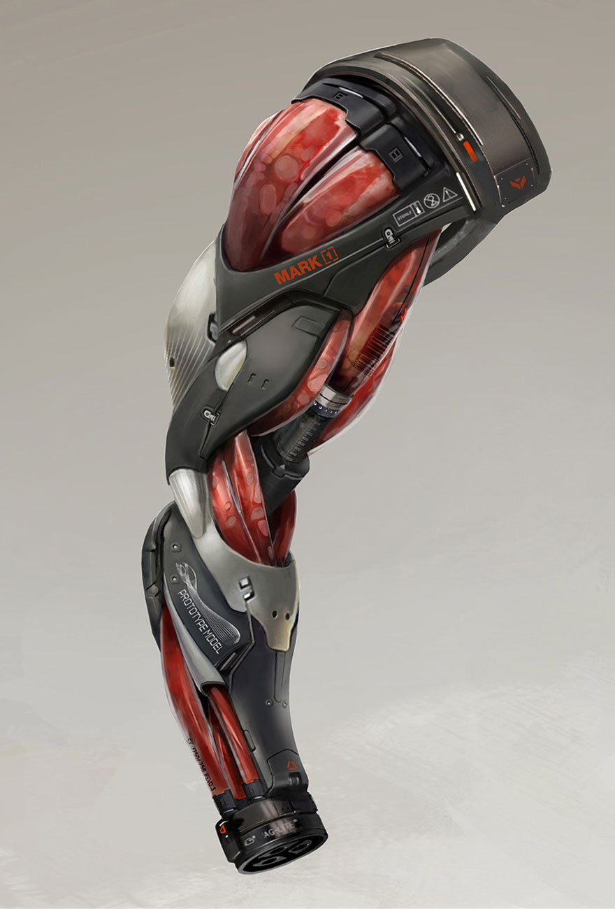 Marchenko's Augmented Arm Art from Deus Ex: Mankind Divided