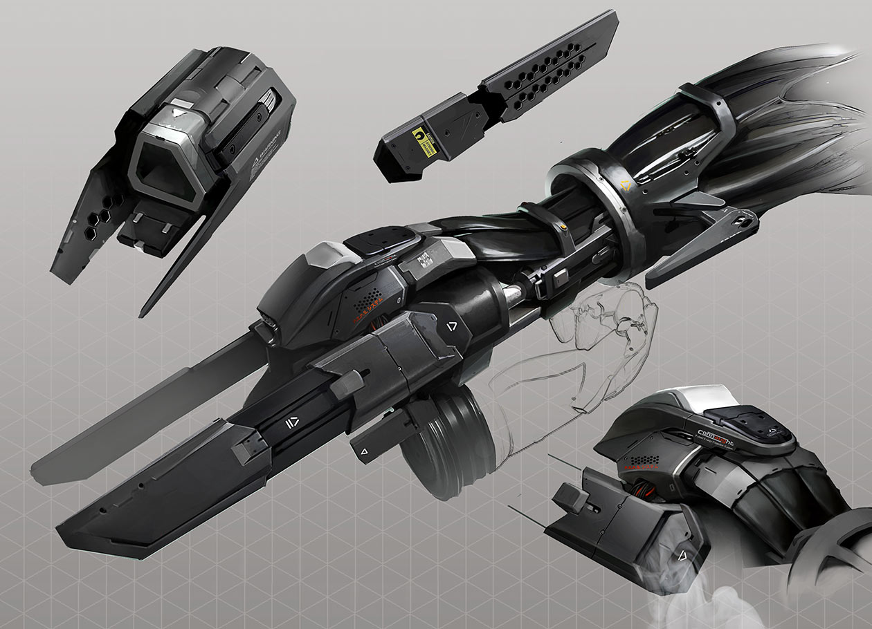 P.E.P.S. Augmentation Art from Deus Ex: Mankind Divided