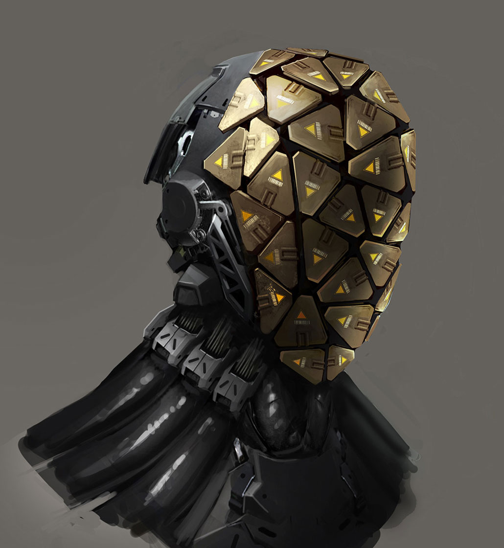 Shadow Operative Helmet Art from Deus Ex: Mankind Divided