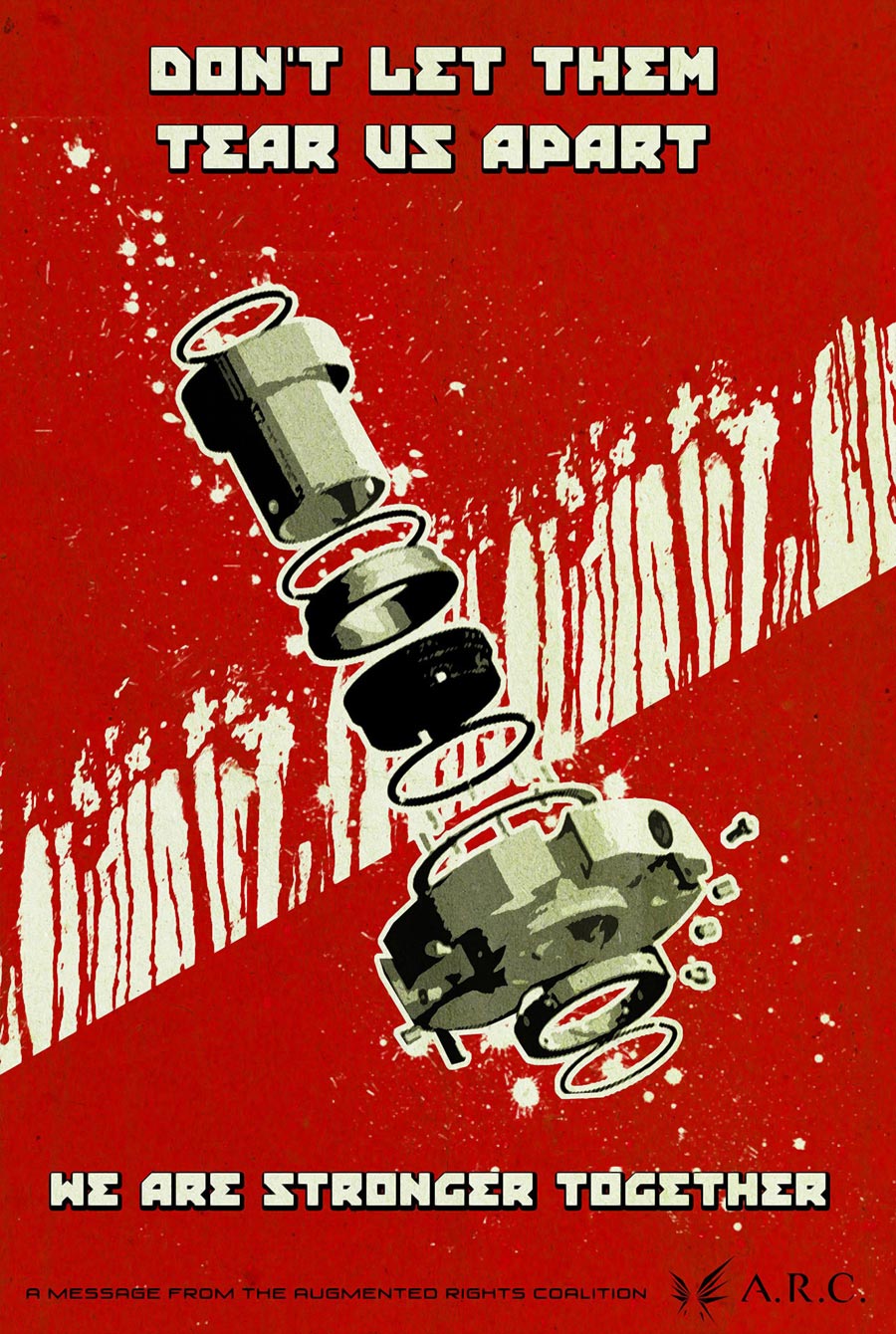 Stronger Together Poster Art from Deus Ex: Mankind Divided