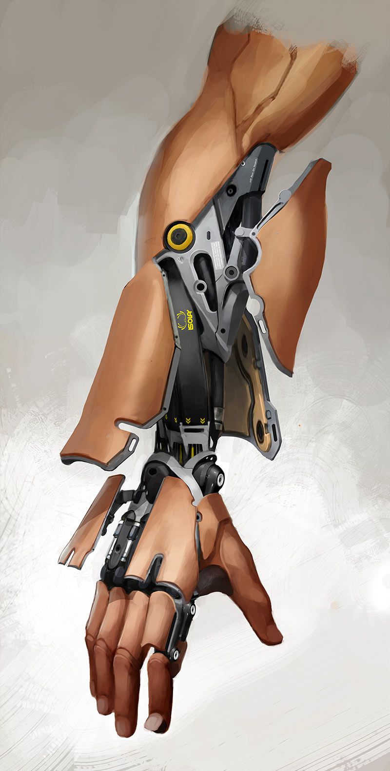 Talos' Augmented Arm Art from Deus Ex: Mankind Divided