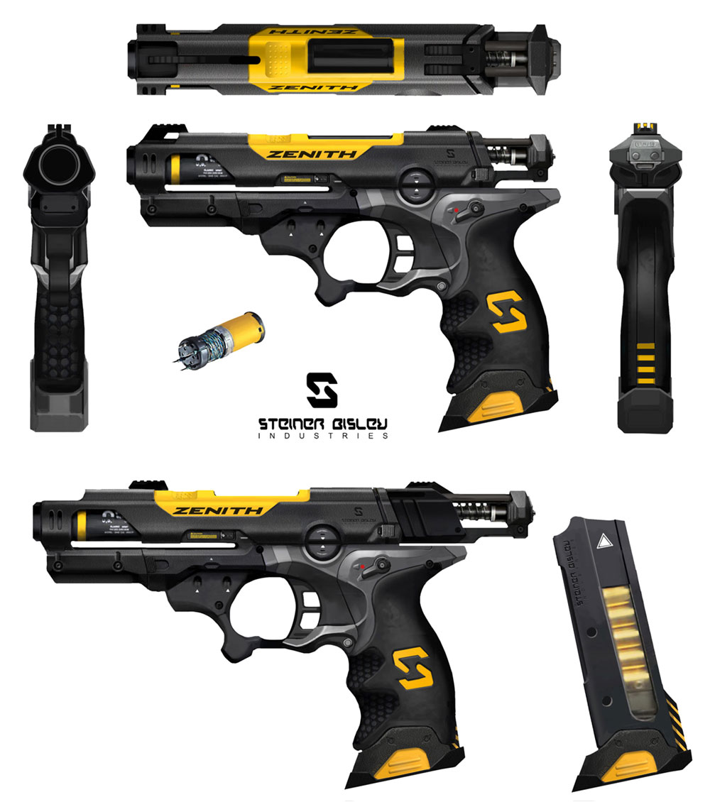 Tranquilizer Gun Art from Deus Ex: Mankind Divided