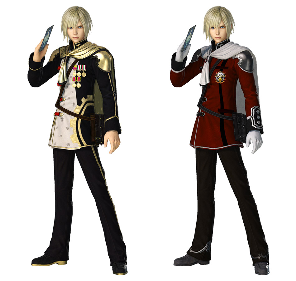 Ace, Akademeia Winter Uniform Outfit Art from Dissidia Final Fantasy NT