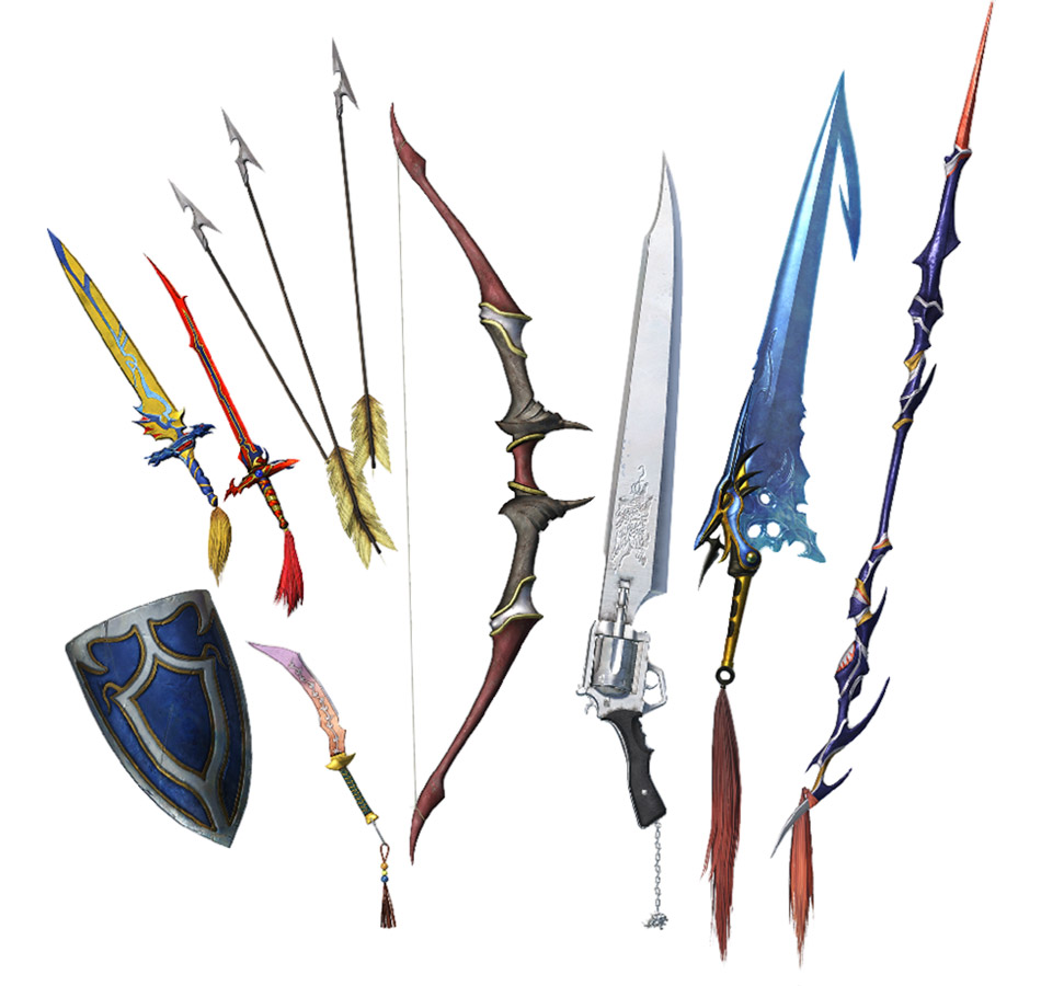 Bartz' Arsenal IV Art from Dissidia Final Fantasy NT