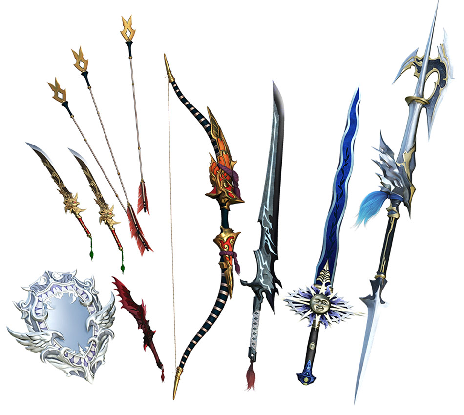 Bartz' Arsenal V Art from Dissidia Final Fantasy NT