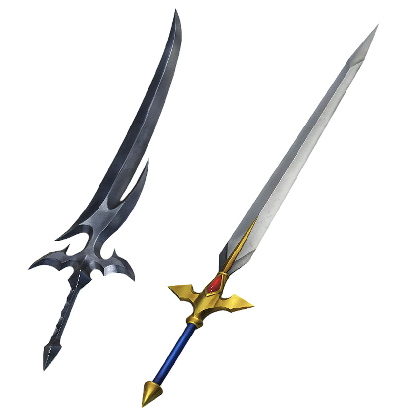 Cecil's Waxing Sword & Waning Sword Art from Dissidia Final Fantasy NT
