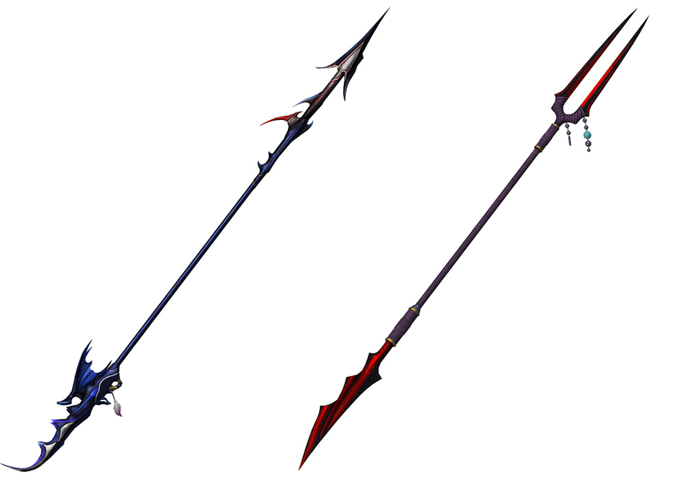 Kain's Commander's Lance & Wind Spear Art from Dissidia Final Fantasy NT