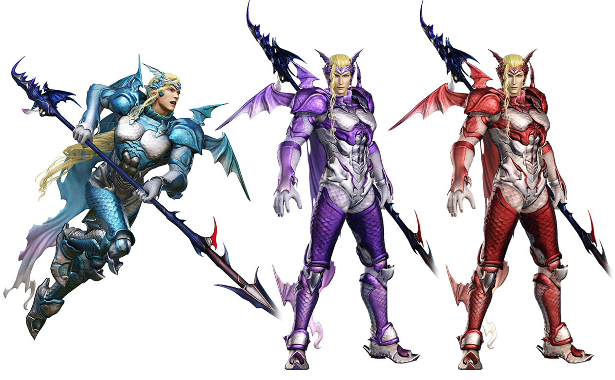 Kain, Sanctifying Dragoon Outfit Art from Dissidia Final Fantasy NT