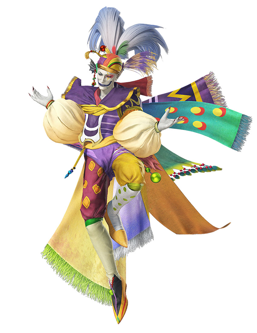 Kefka, Snobbish Turban II Outfit Art from Dissidia Final Fantasy NT