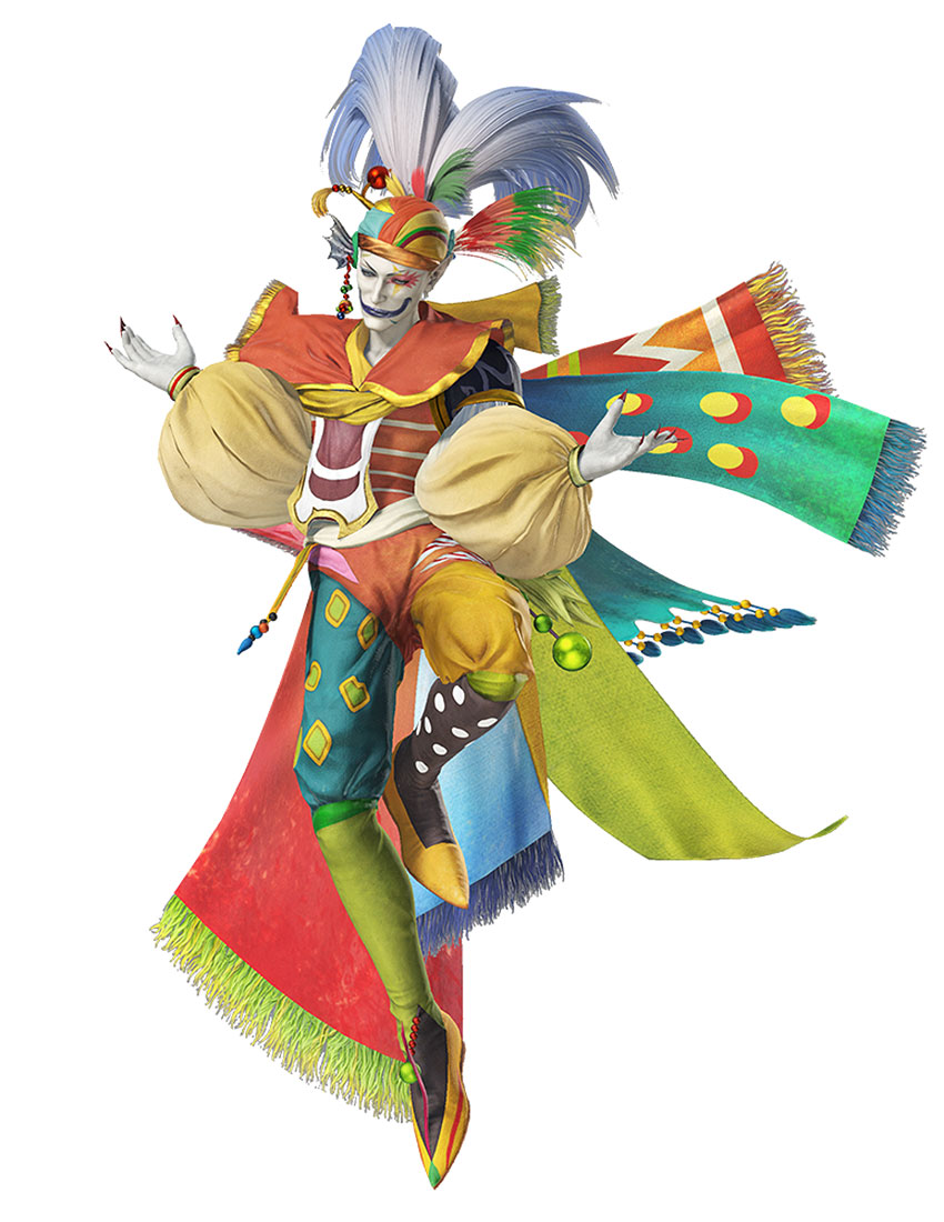 Kefka, Snobbish Turban III Outfit Art from Dissidia Final Fantasy NT