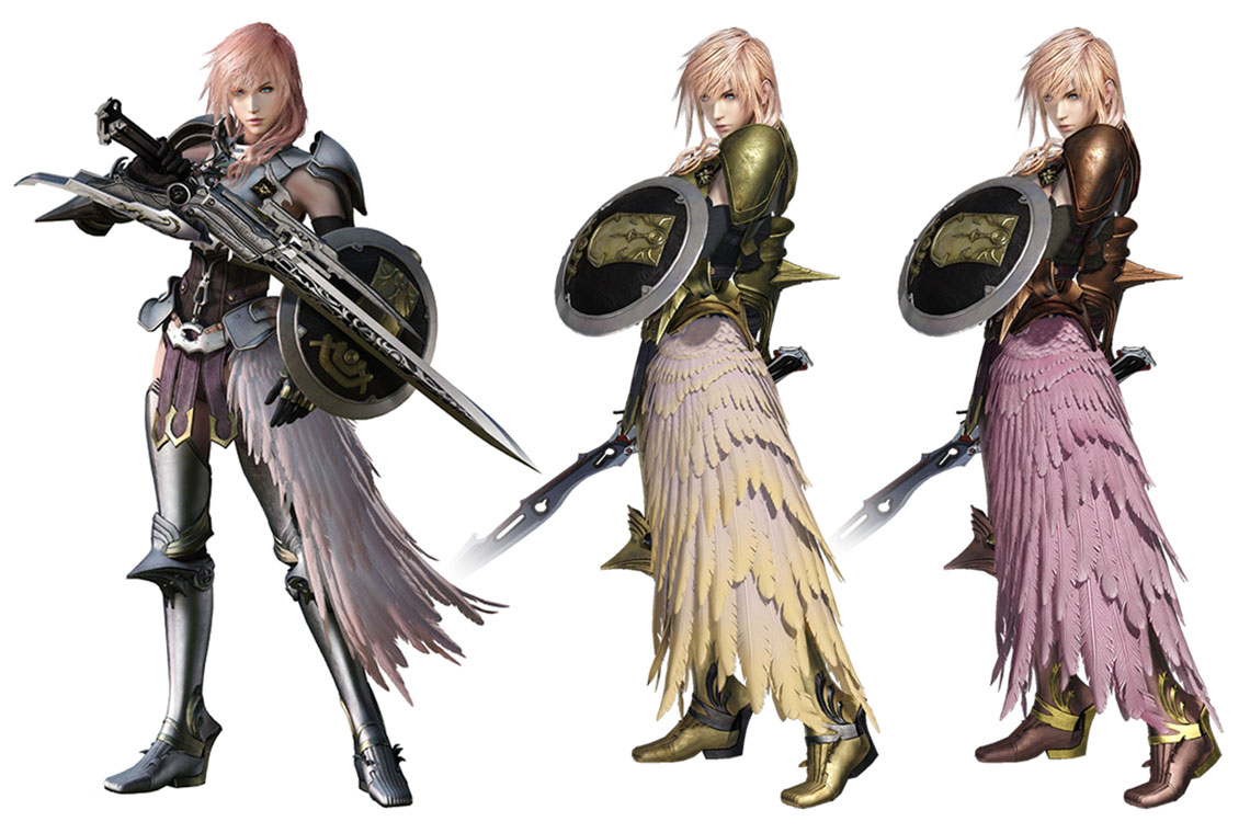 Lightning, Knight of Etro Outfit Art from Dissidia Final Fantasy NT