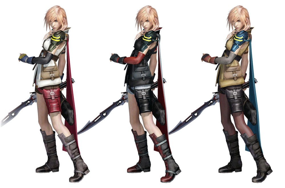 Lightning, Guardian Corps Uniform Outfit Art from Dissidia Final Fantasy NT
