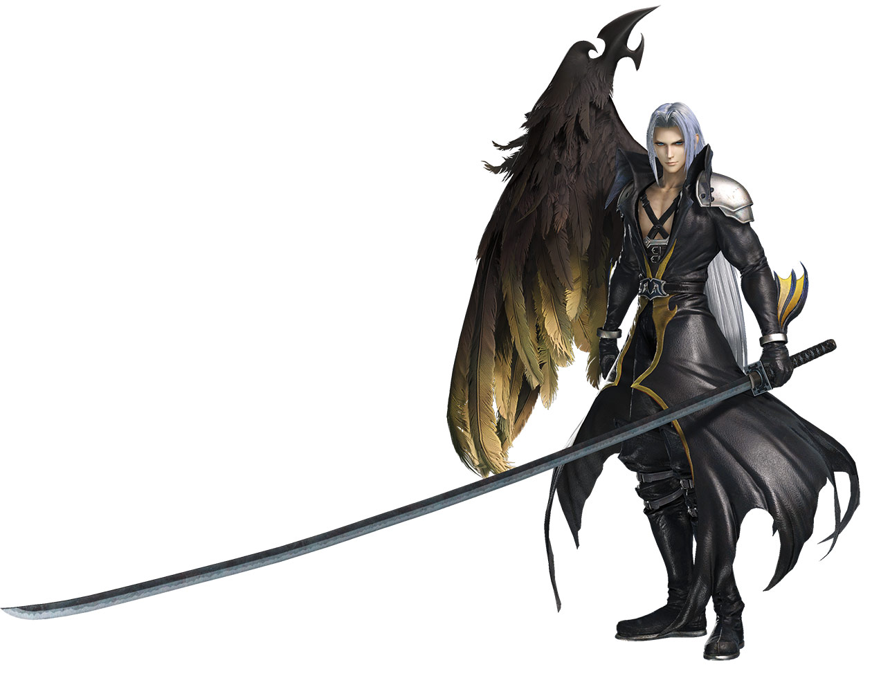 Sephiroth, One-Winged Angel III Outfit Art from Dissidia Final Fantasy NT