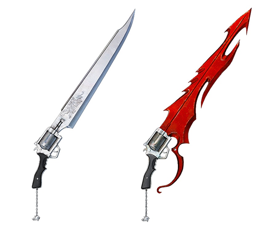 Squall's Revolver & Cutting Trigger Art from Dissidia Final Fantasy NT
