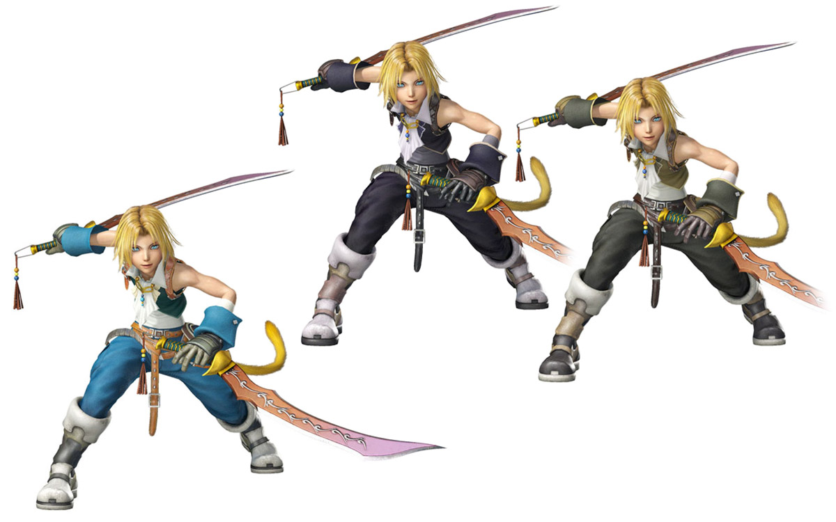 Zidane, Tantalus Brigand Outfit Art from Dissidia Final Fantasy NT
