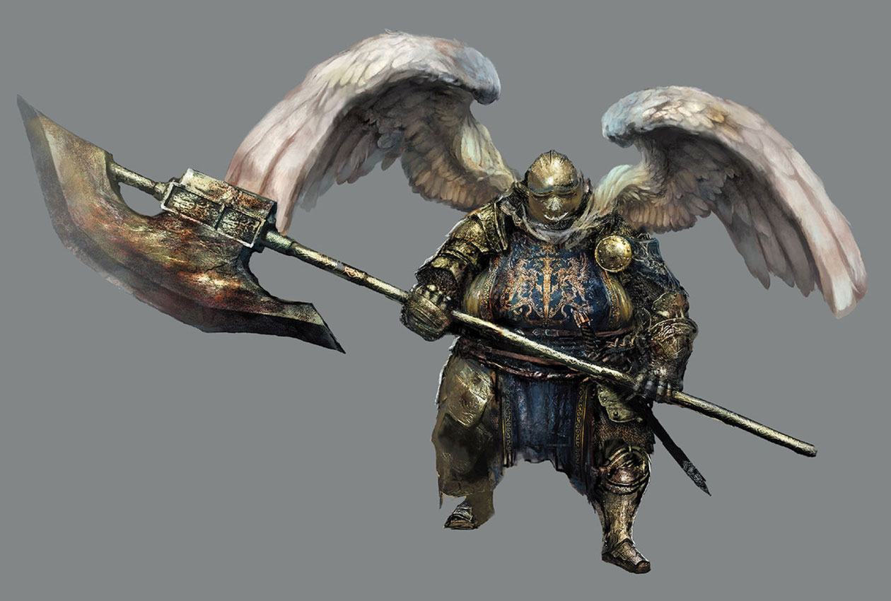 Ascended Winged Knight Art from Dark Souls III