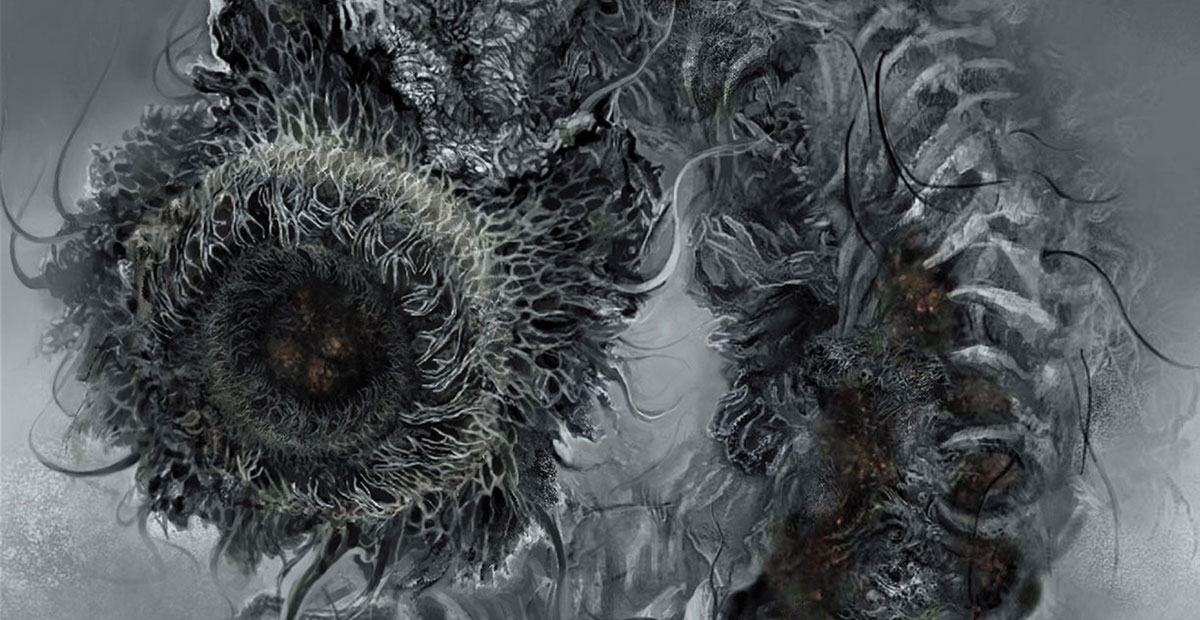 Carthus Sandworm Mouth Art from Dark Souls III