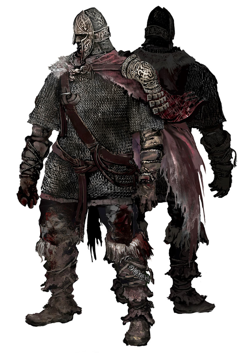 Warrior Class Art from Dark Souls III