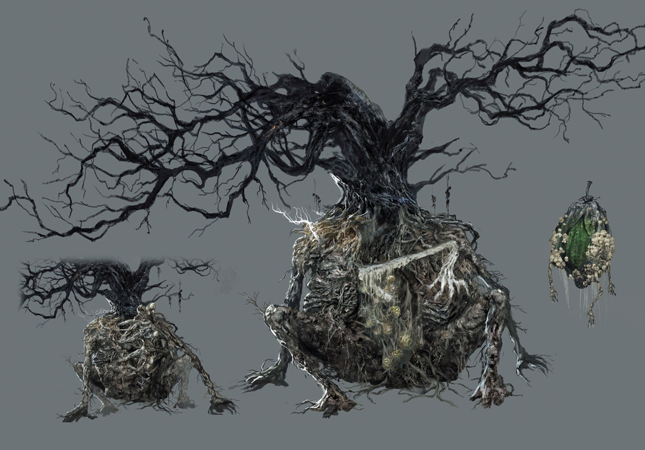 Curse-Rotted Greatwood Art from Dark Souls III