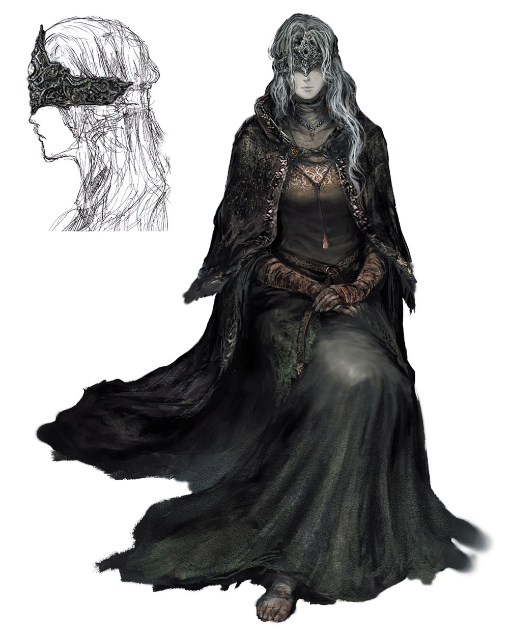 Fire Keeper Art from Dark Souls III