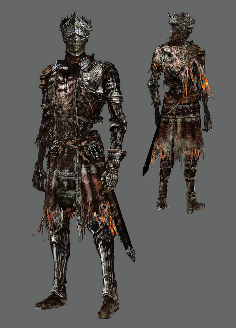 Firelink Armor Set Art from Dark Souls III