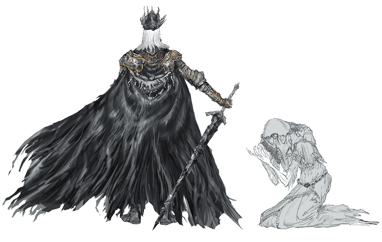 Lothric & Lorian Art from Dark Souls III