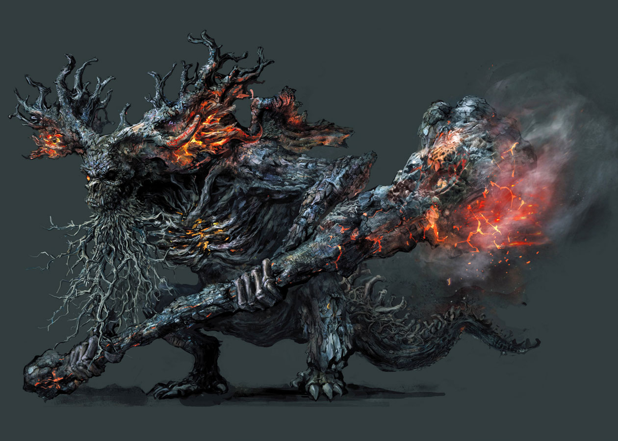 Old Demon King Art from Dark Souls III