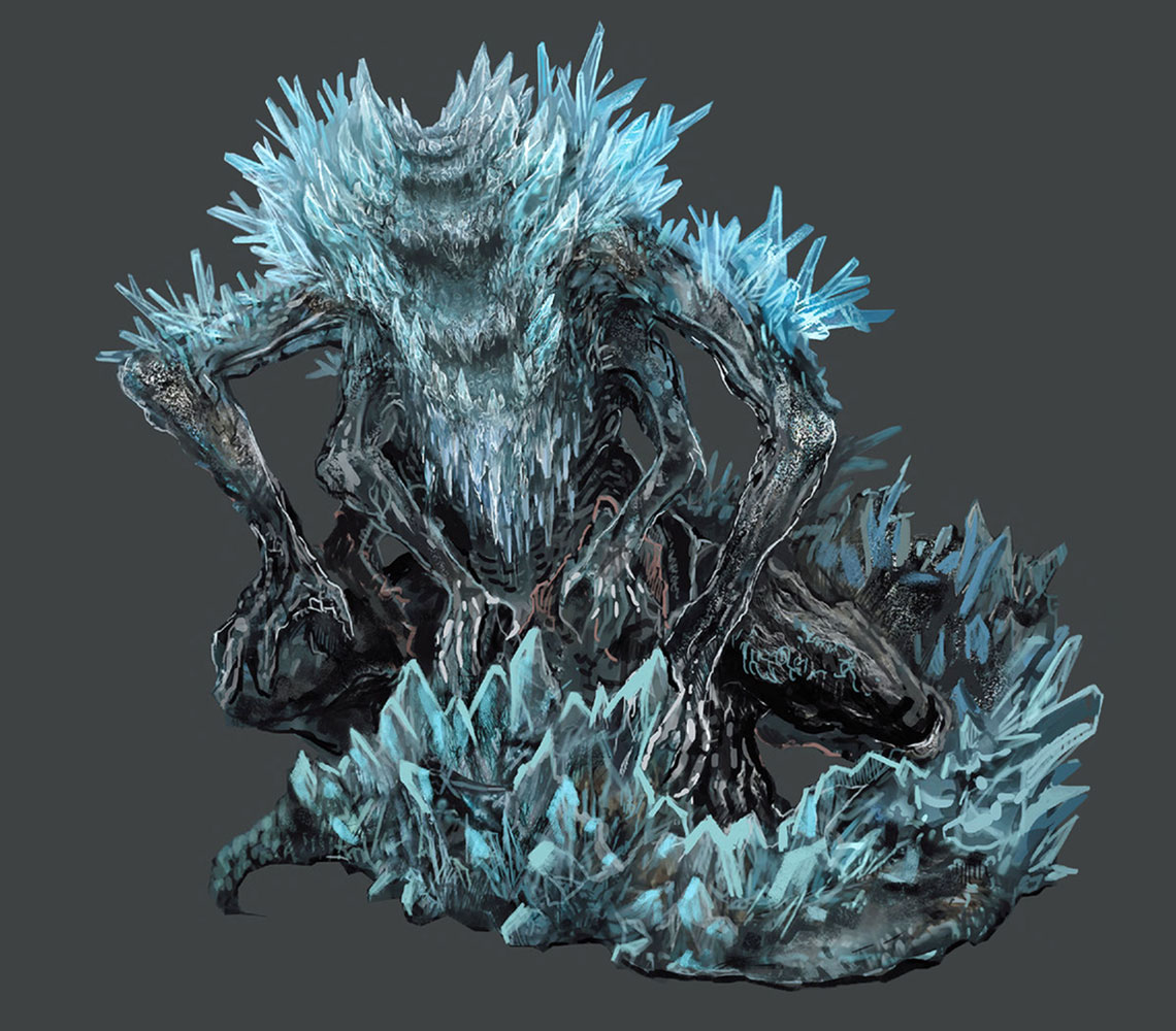 Ravenous Crystal Lizard Art from Dark Souls III