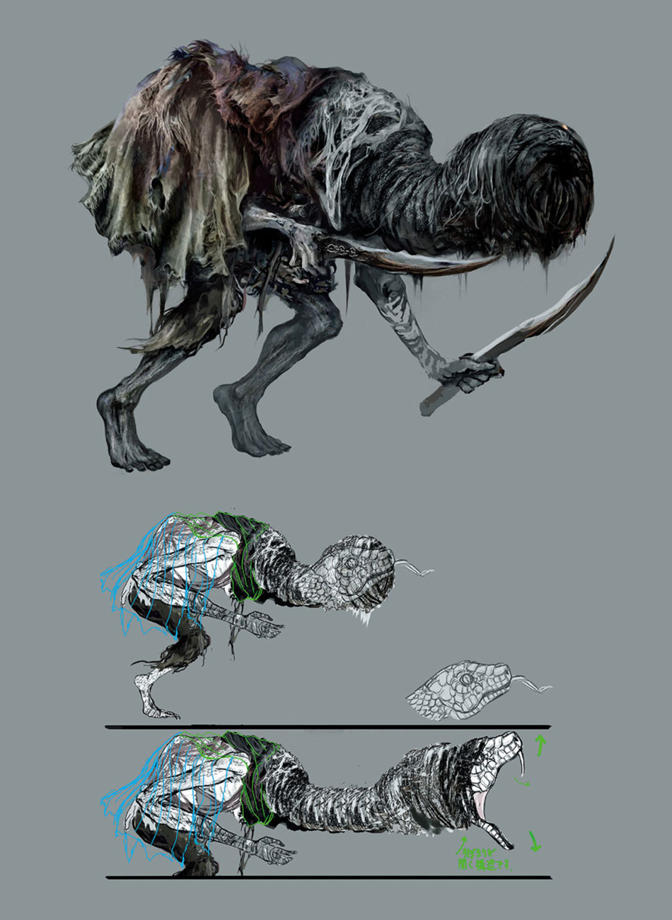 Serpent-Man Art from Dark Souls III