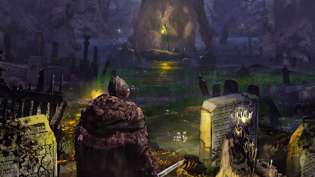 Tombstones Art from Dark Souls III