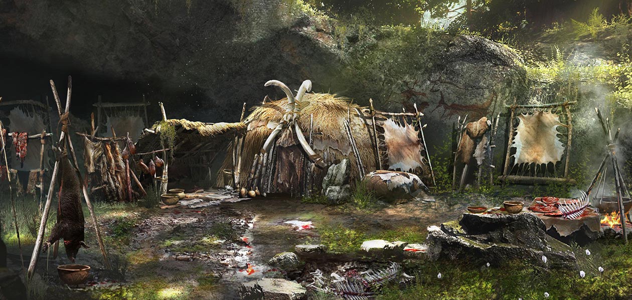 Wenja Village Hunter Hut Art from Far Cry Primal