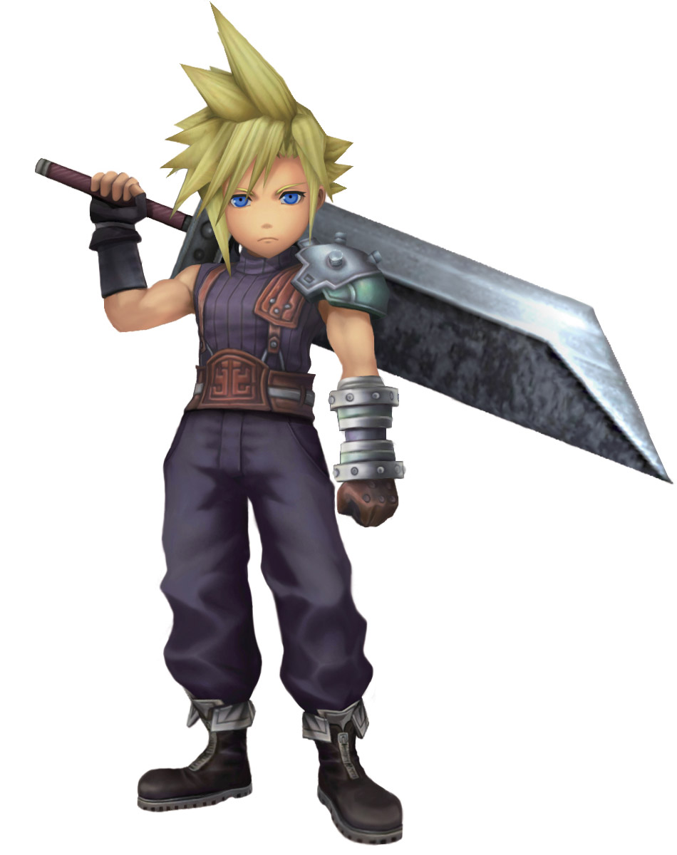 Cloud Strife Art from Final Fantasy Explorers
