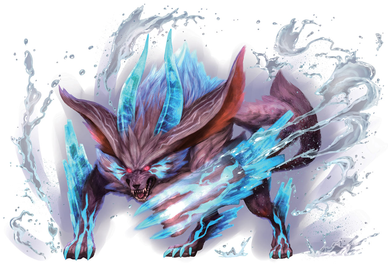 Fenrir Art from Final Fantasy Explorers
