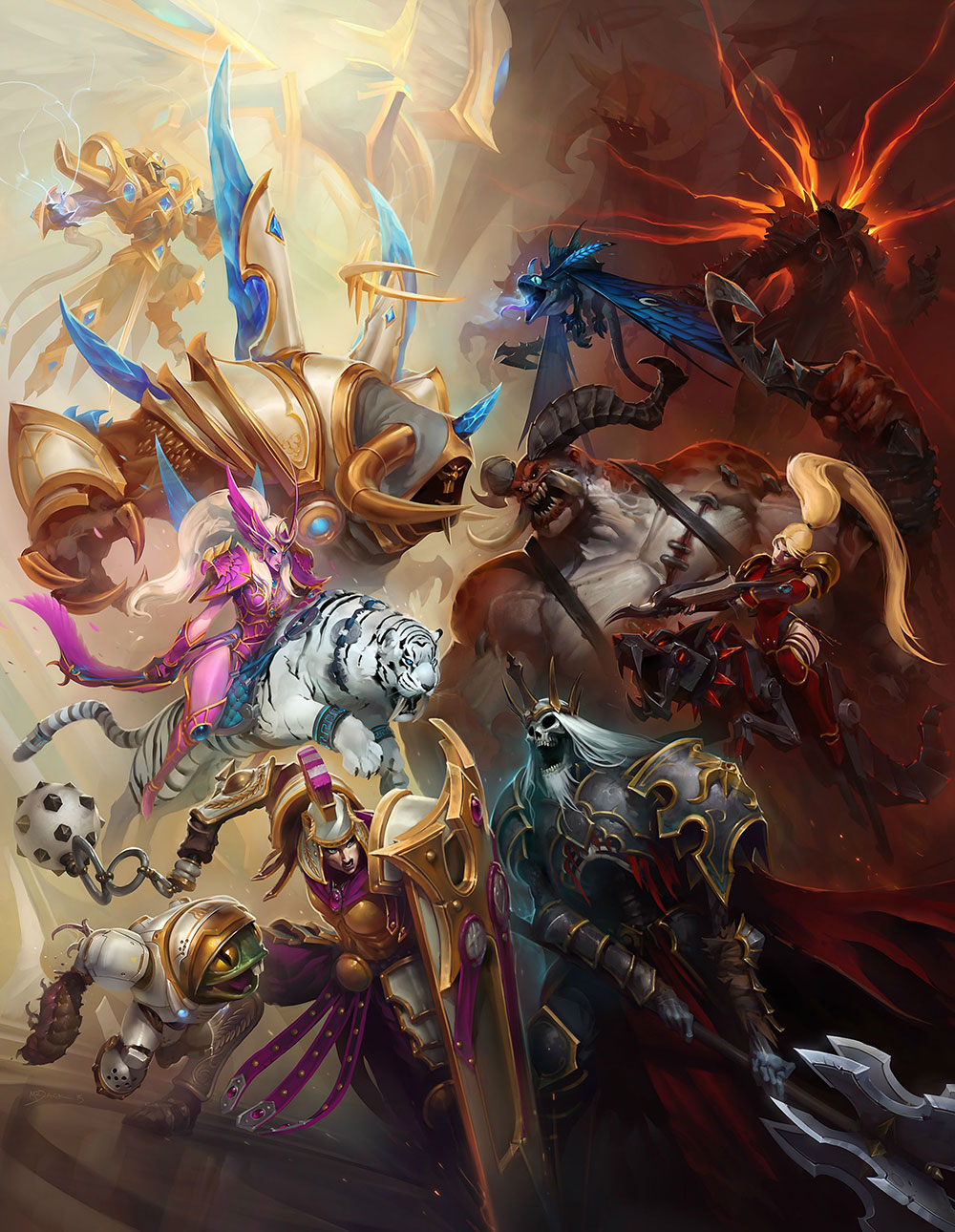 Eternal Conflict Key Art from Heroes of the Storm