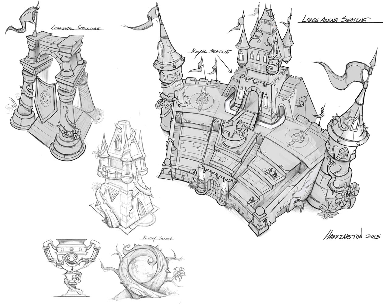 Gardens Arena Seating Art from Heroes of the Storm