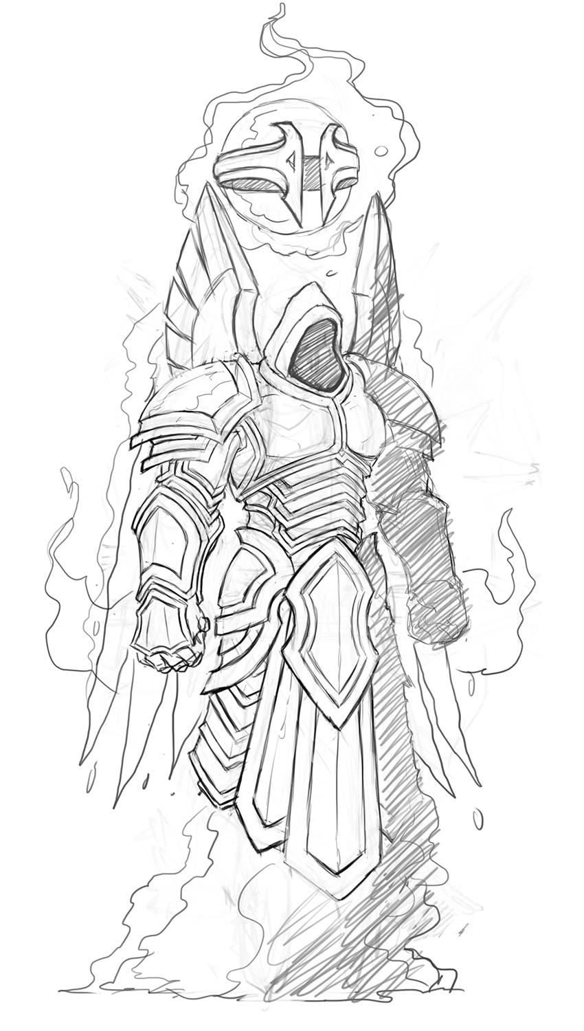 Heaven Caster Minion Art from Heroes of the Storm