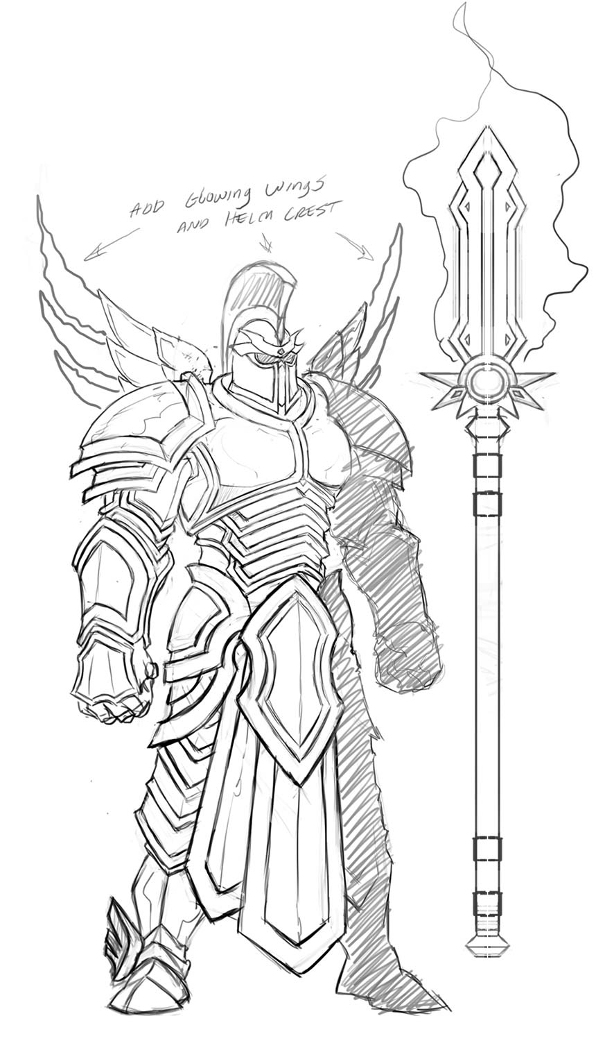 Heaven Ranged Minion Art from Heroes of the Storm