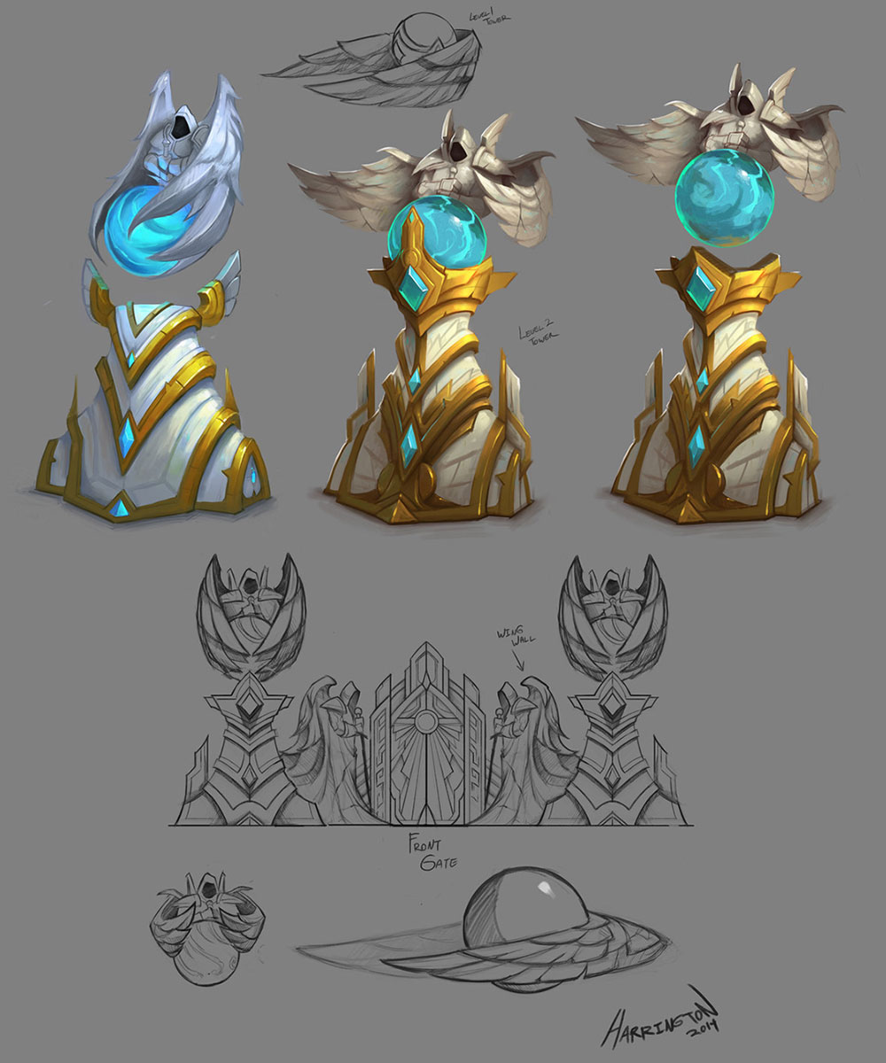 Heaven Towers Art from Heroes of the Storm