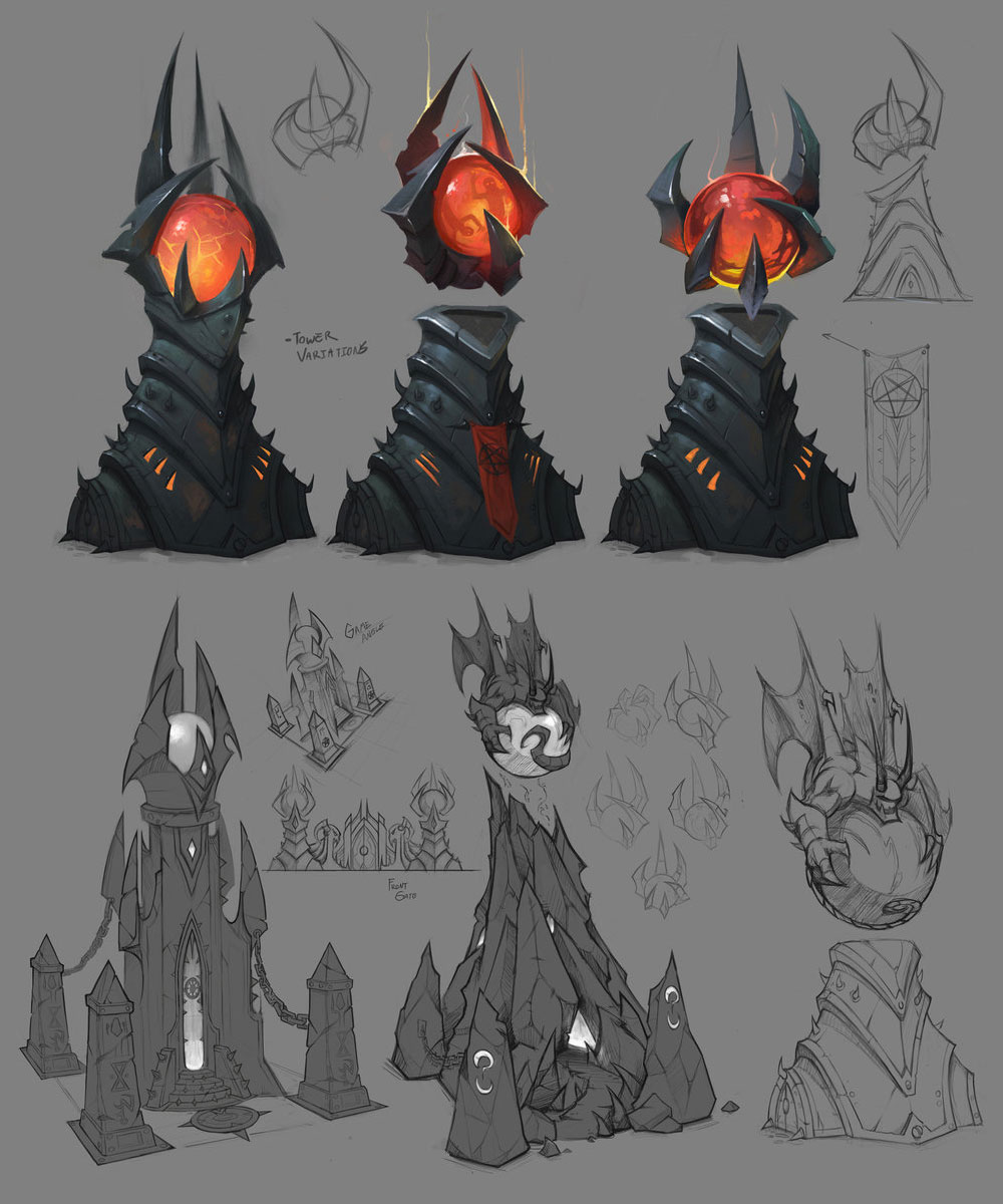 Hell Towers Art from Heroes of the Storm