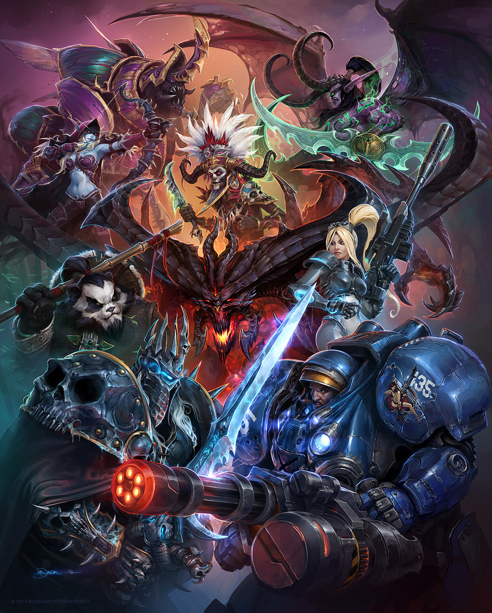 Heroes Poster Art from Heroes of the Storm