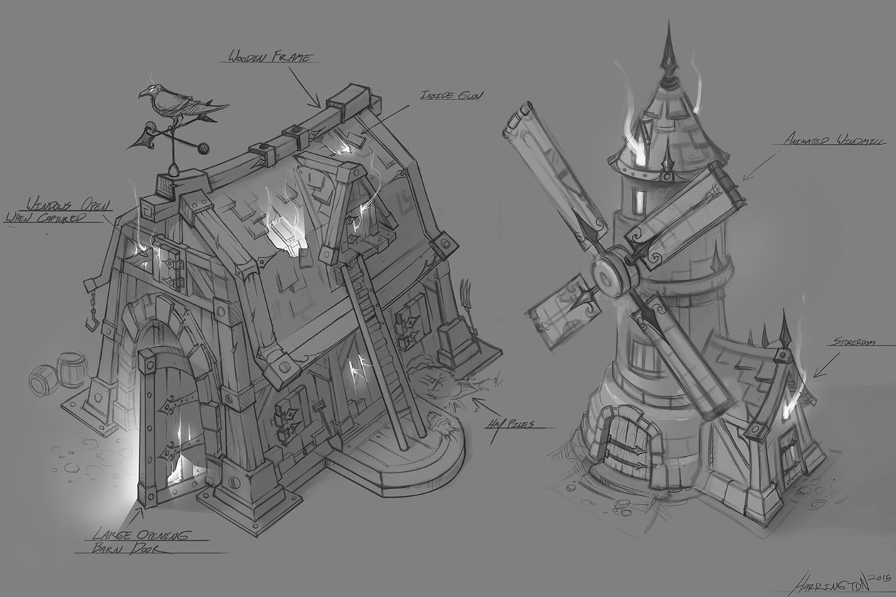 Towers of Doom Barn Art from Heroes of the Storm