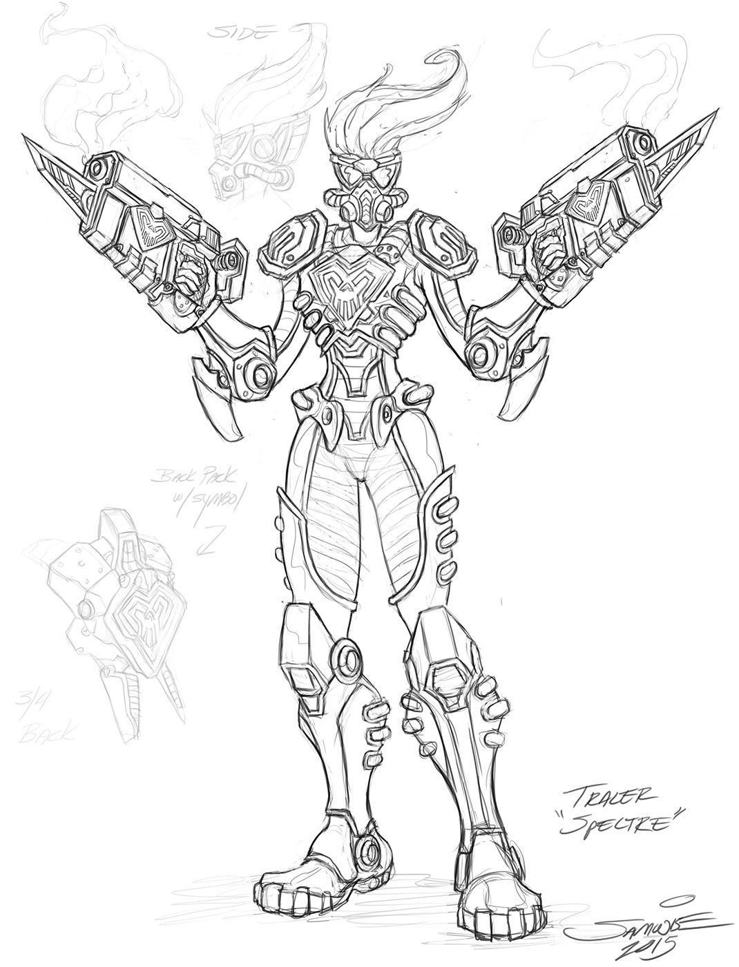 Tracer Spectre Art from Heroes of the Storm