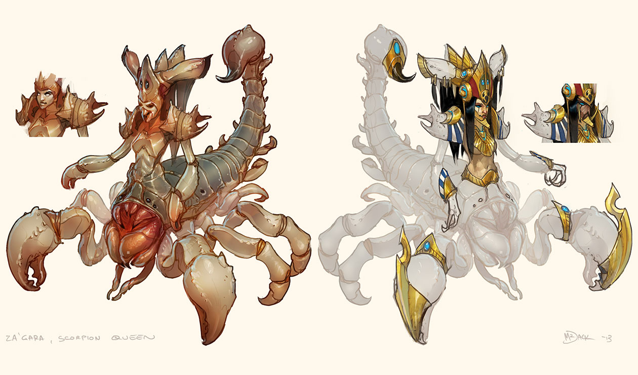 Zagara Concept Art from Heroes of the Storm