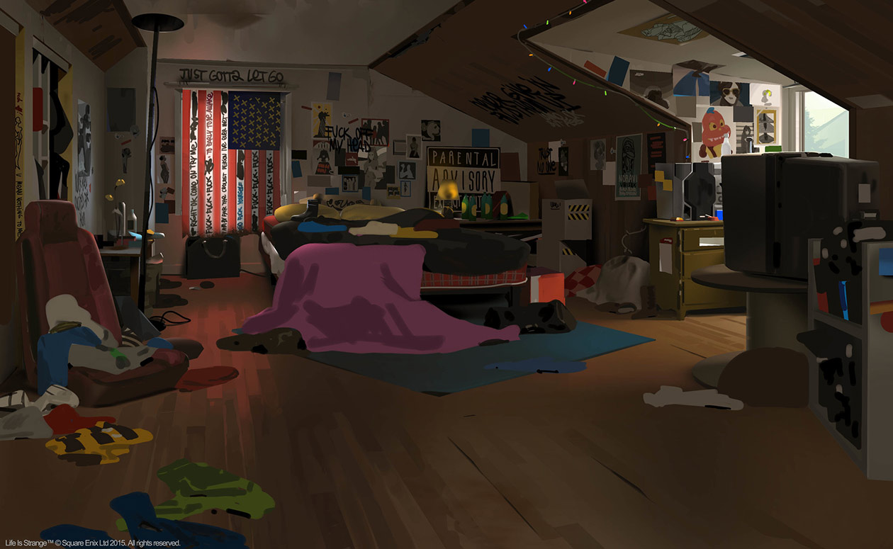Chloe's Room Art from Life Is Strange
