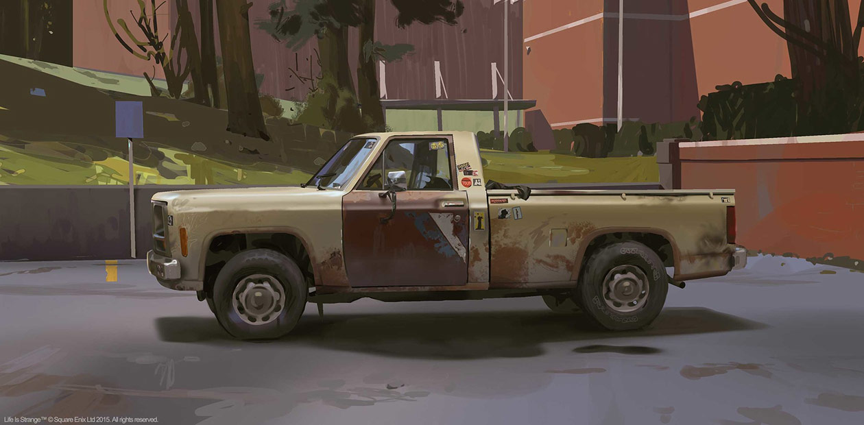 Chloe's Truck Art from Life Is Strange