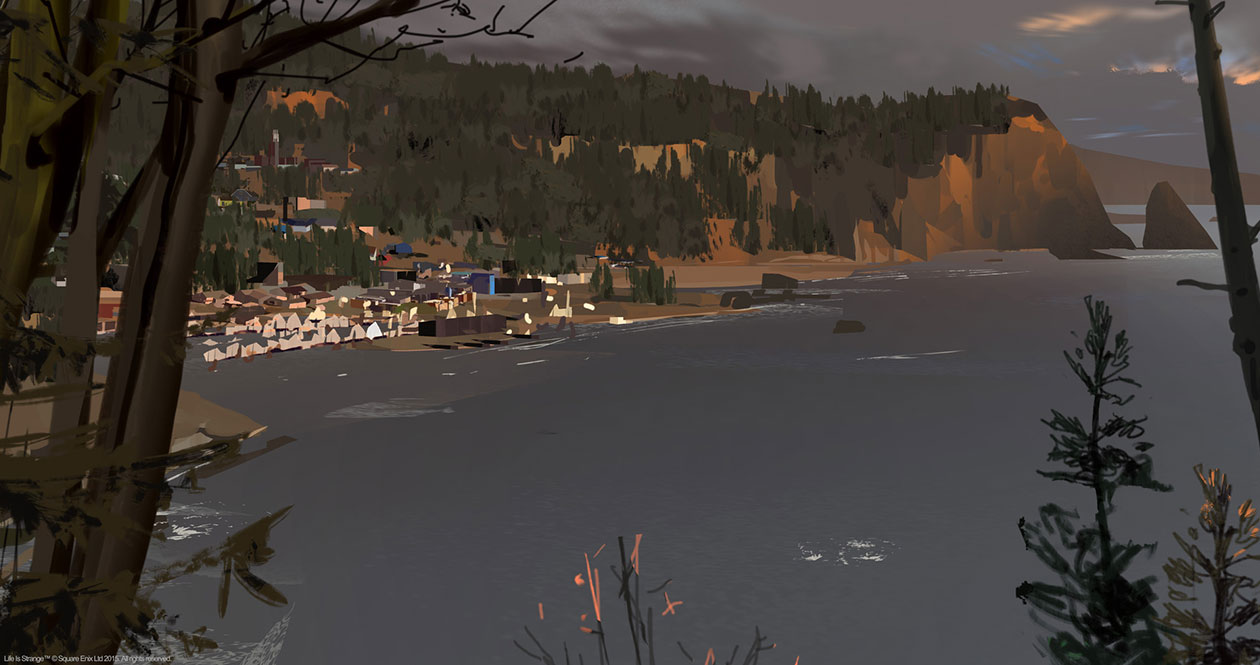 Cliff Top Art from Life Is Strange