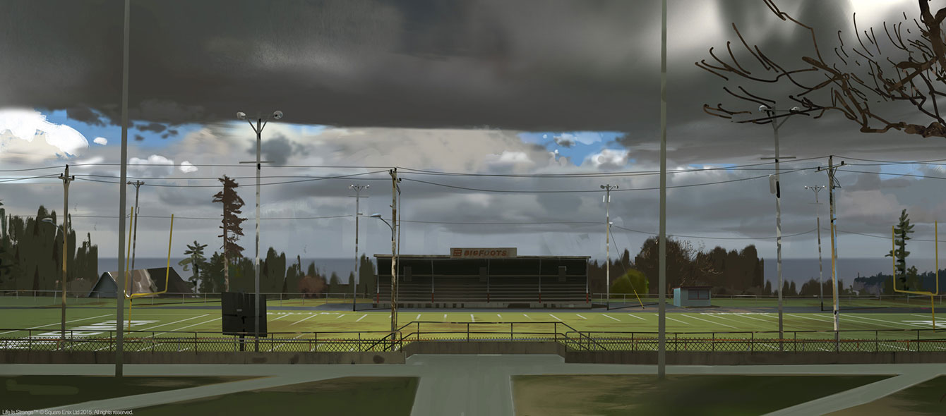 Football Pitch Art from Life Is Strange