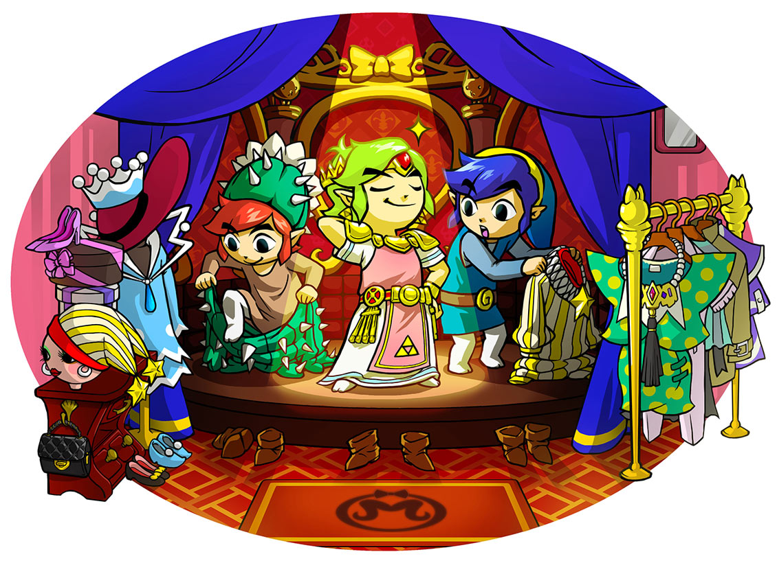 Dressing Room Art from The Legend of Zelda: Tri Force Heroes