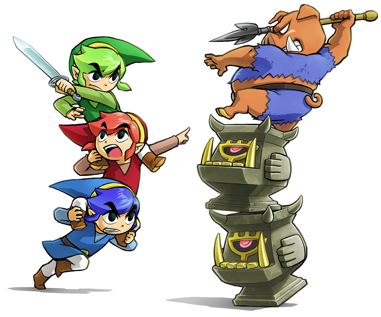 Fighting Moblin Art from The Legend of Zelda: Tri Force Heroes