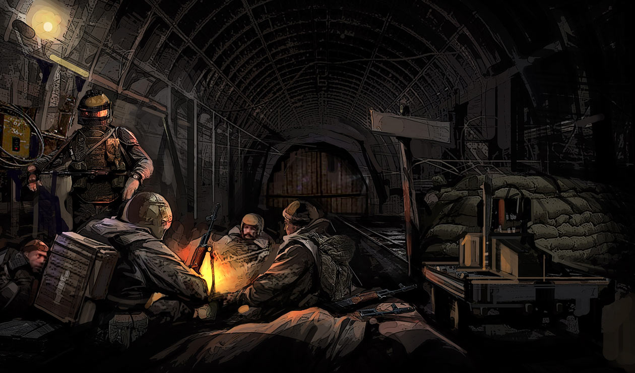 Campfire Art from Metro 2033
